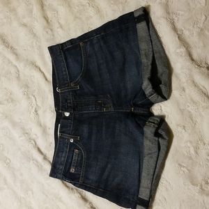 Gap Girlfriend Shorts Size 24 Blue Wash Denim